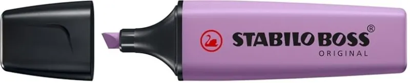 Pennarello fluorescente Stabilo Boss Naturecolors Wildflower Edition - Spessore del tratto tra 2 e 5 mm - Inchiostro a base d'acqua - Colore lilla grigiastro - immagine 1