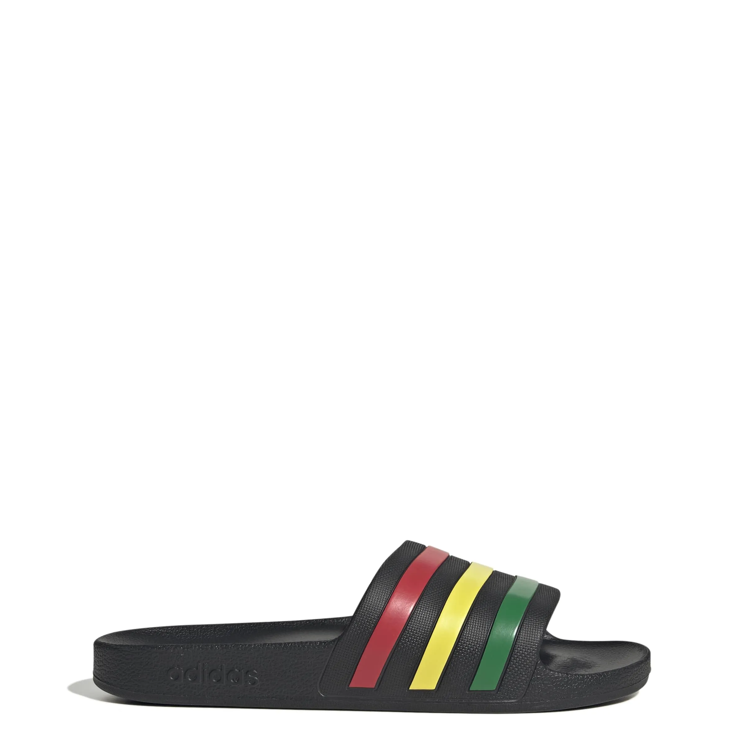 adidas Unisex Adilette Aqua Slides Core Black/Green/Pure Ruby 8 UK 42 EU - immagine 1