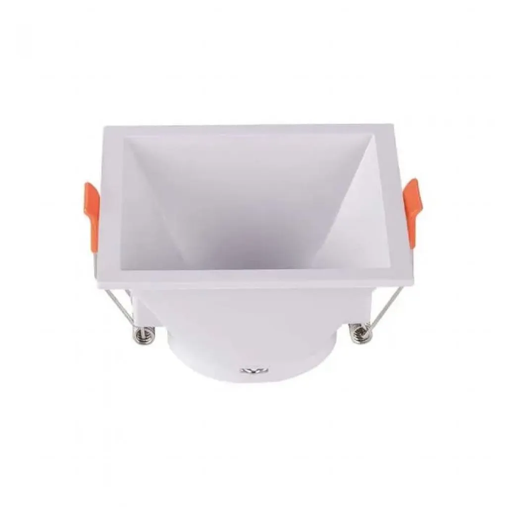 V-TAC Portafaretto LED da Incasso Quadrato GU10 con Sezione Quadrata Colore Bianco - immagine 1