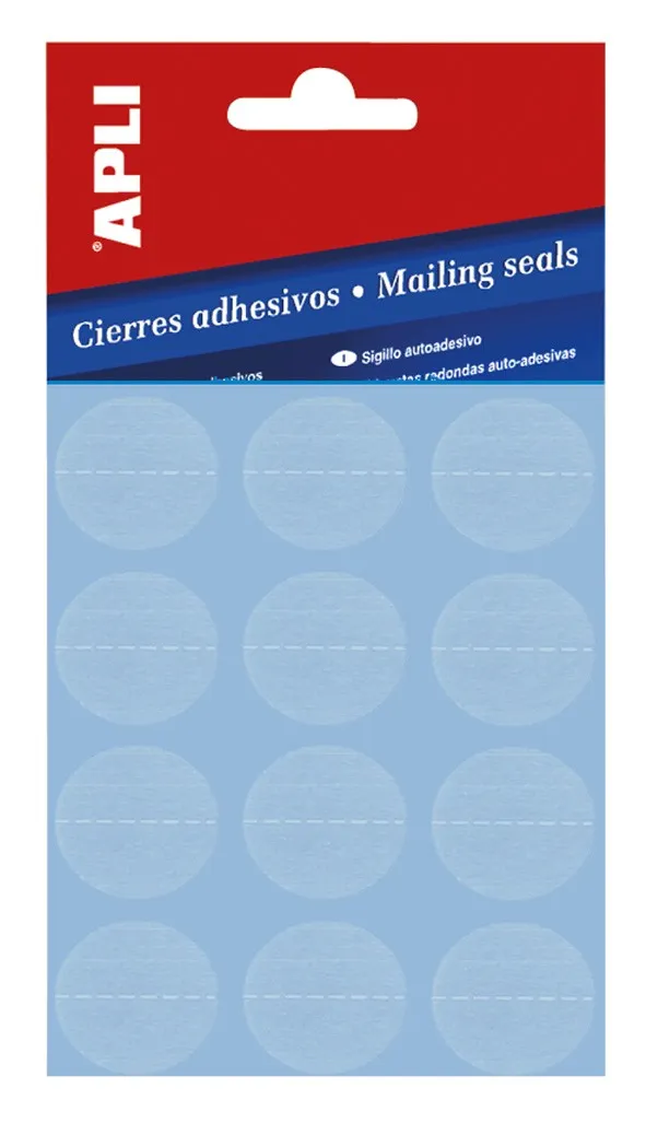 Apli Chiusure Adesive Trasparenti Ø 25mm 10 Fogli - immagine 1