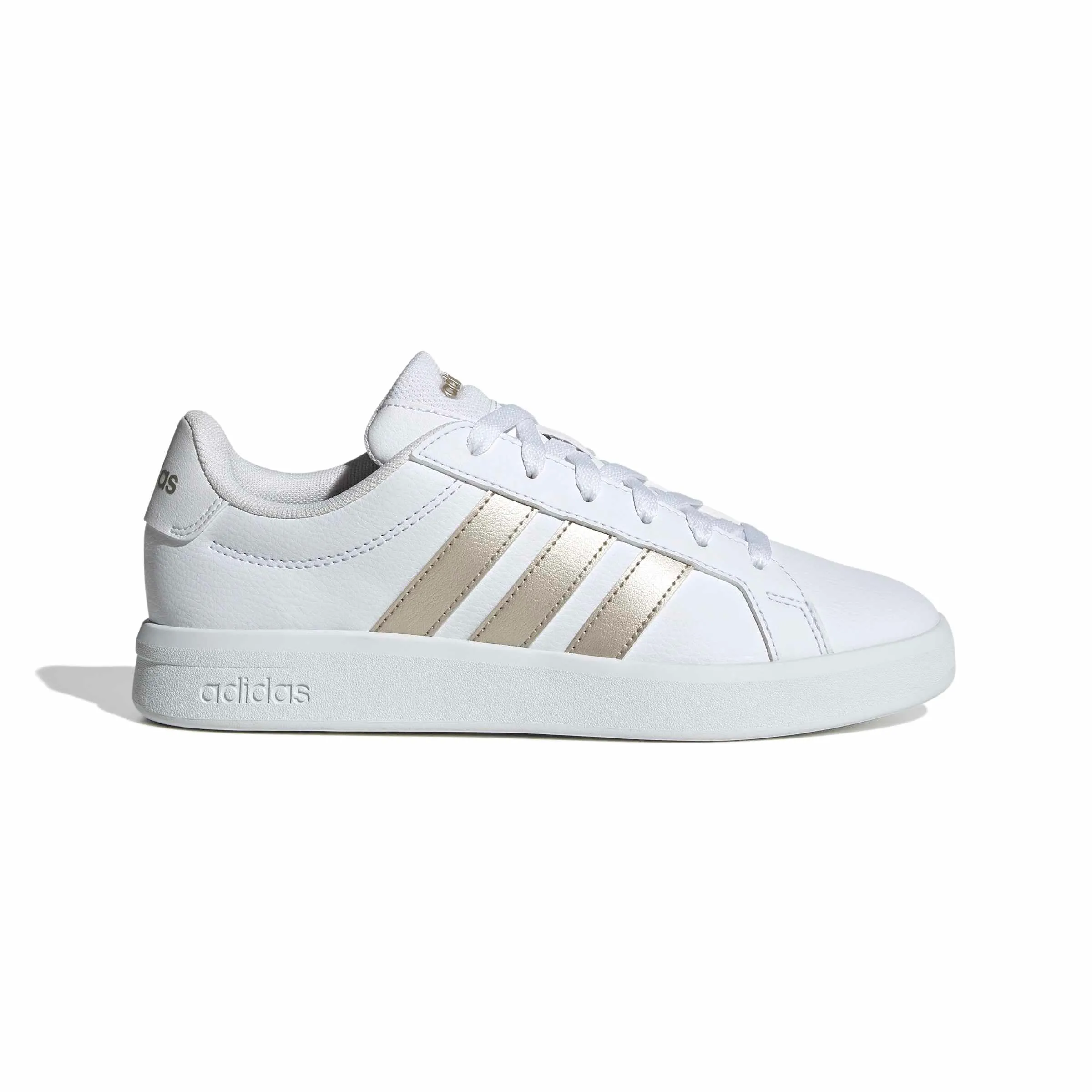 adidas Donna Grand Court Base 3.0 Shoes, Ftwr White/Cyber Met./Ftwr White, 38 EU - immagine 3