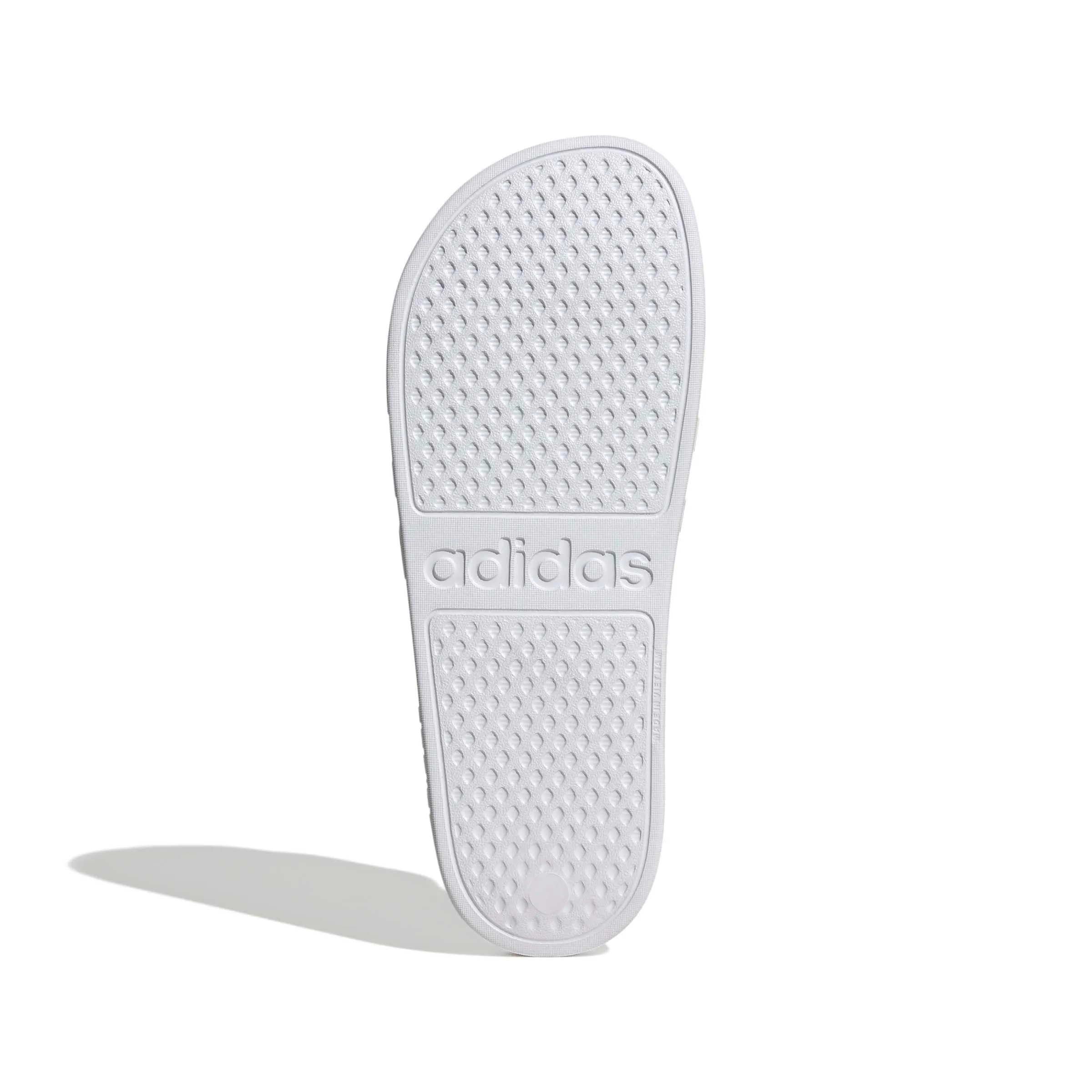 adidas Unisex Adilette Aqua Slides Ftwr White/Team Power Red 2/Crew Yellow 9 UK 43 EU - immagine 8