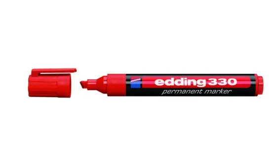 Edding 330 marcatore permanente Rosso 10 pz - immagine 1