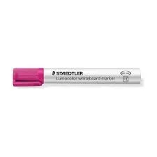 Staedtler Lumocolor 351 Pennarello per Lavagna - Punta Rotonda - Linea 2mm - Cappuccio con Clip - Colore Rosa - immagine 1