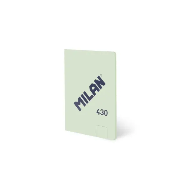 Quaderno Milan 430 con copertina incollata formato A6 fogli bianchi - 48 fogli da 95 g/m² - Microperforati - Copertina morbida - Verde - immagine 1