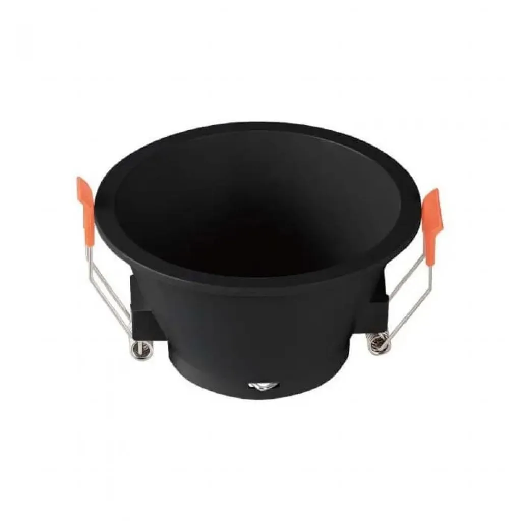 V-TAC Portafaretto LED da Incasso Rotondo GU10 con Sezione Rotonda Colore Nero - immagine 1
