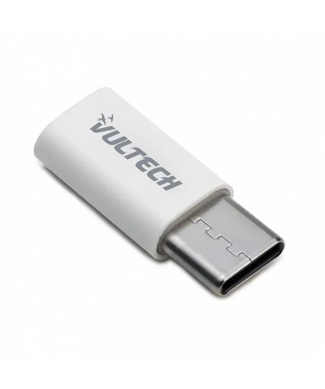 Vultech Adattatore Micro Usb 2.0 To Type C-Plastica-Bianco - immagine 1