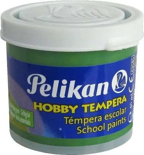 Tempera Pelikan School flacone da 40 ml - Facile da lavare - Ideale per attività scolastiche - Verde - immagine 1