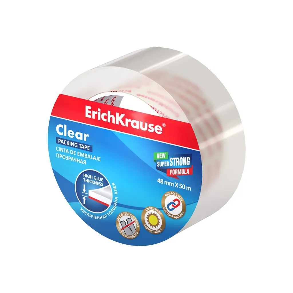 Nastro sigillante trasparente Erichkrause - 48 mm x 50 m - Trasparente - immagine 1