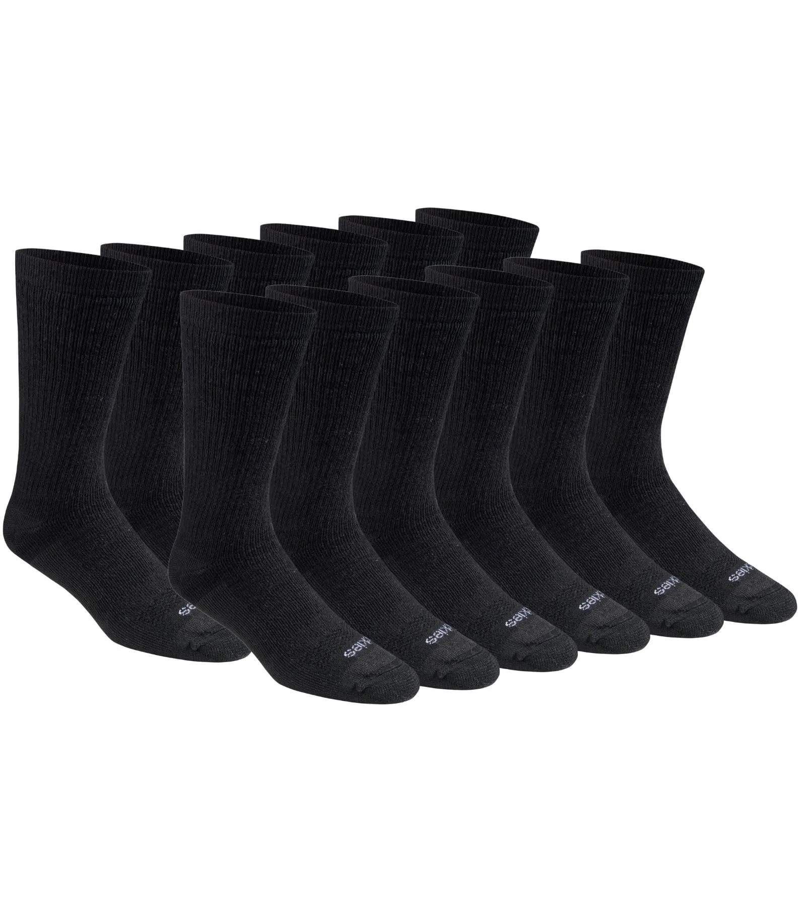 Dickies - Calzini da uomo Dri-tech Moisture Control Max Full Cushion Crew, disponibili in M-XL (37, 12 paia), Large - immagine 1