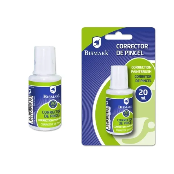 Bismark Correction Fluid 20ml - Asciugatura rapida - Applicatore a pennello - immagine 1