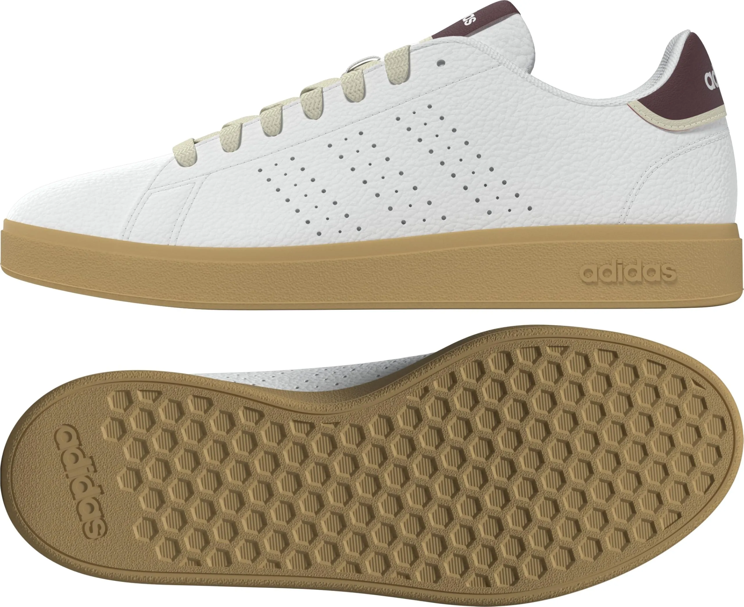 adidas Uomo Advantage Base 2.0 Shoes, Ftwr White/Ftwr White/Shadow Red, 46 EU - immagine 9