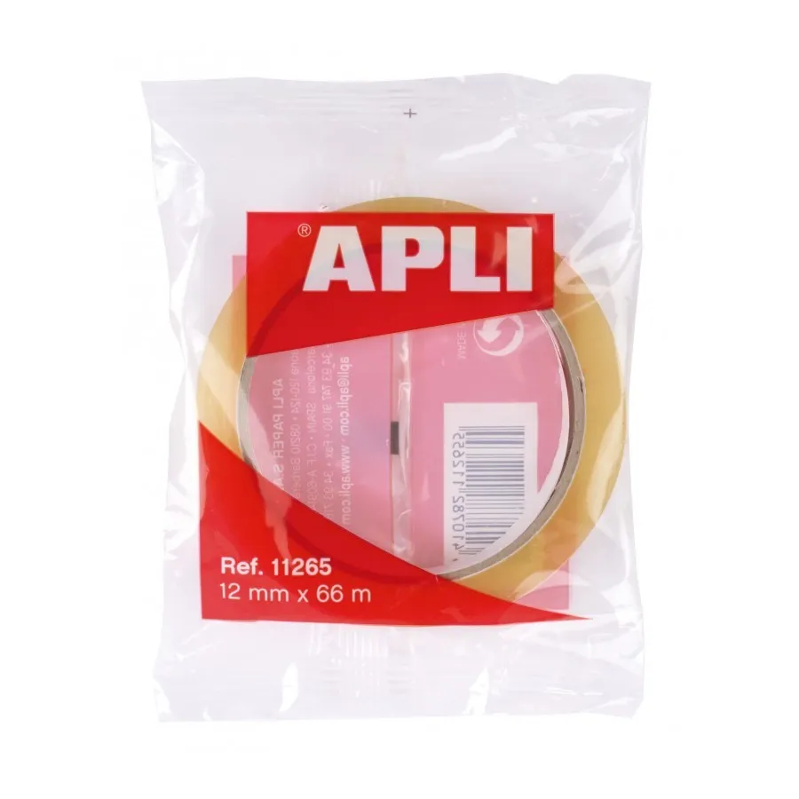 Apli Nastro Adesivo Trasparente 12 mm x 66 mm - Forte Adesione - immagine 1