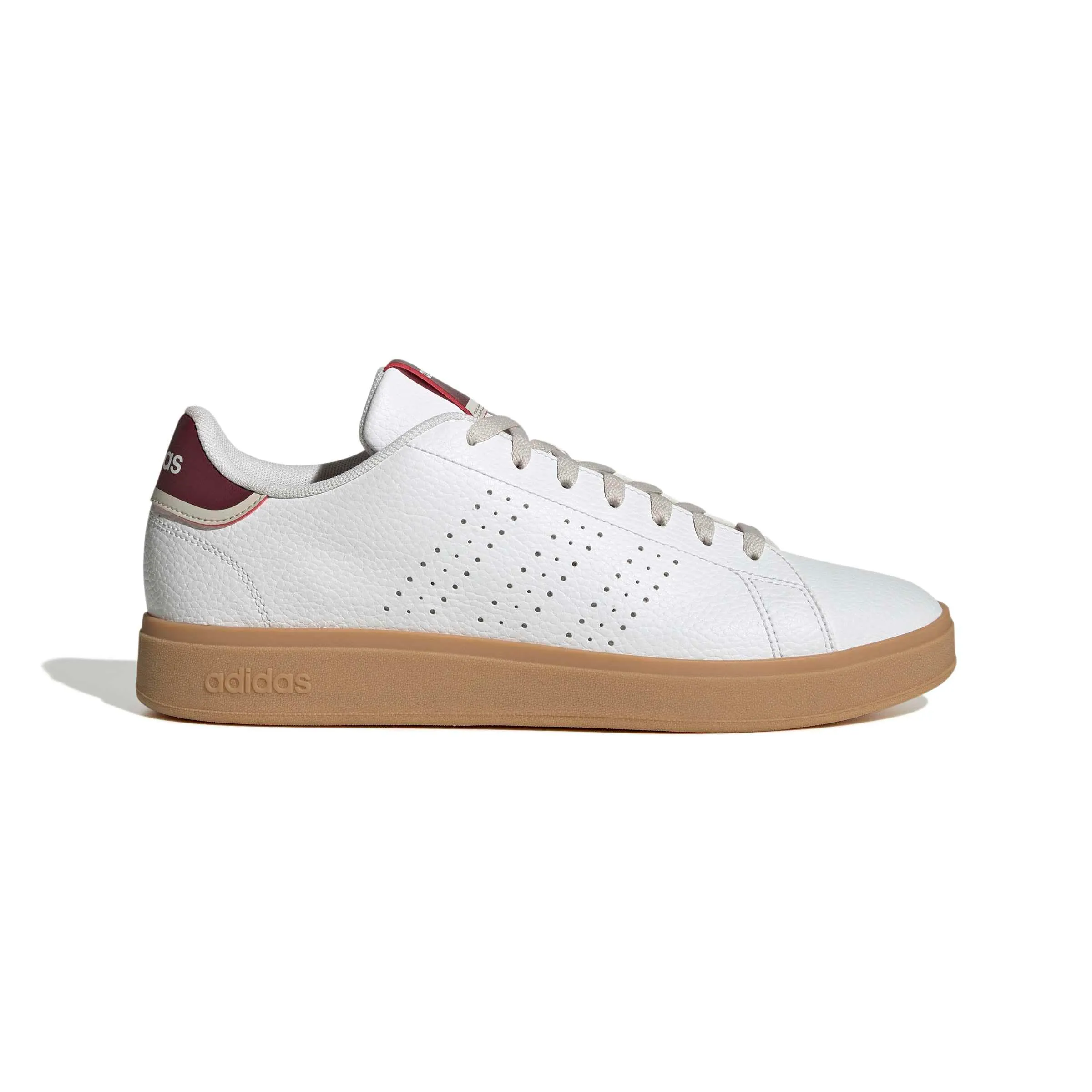 adidas Uomo Advantage Base 2.0 Shoes, Ftwr White/Ftwr White/Shadow Red, 43 1/3 EU - immagine 2