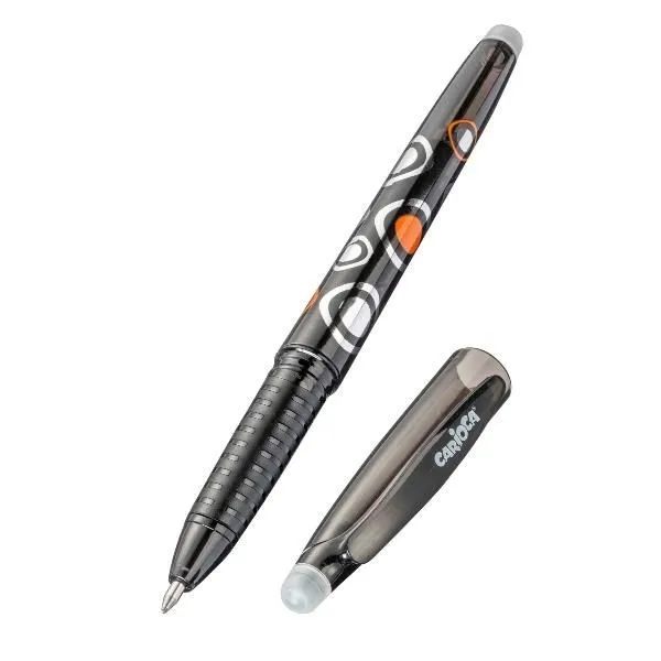 Penna cancellabile Carioca Oops - Thermo Sensitive - Impugnatura Textured - Punta Ø 07mm - Doppia Gomma - Ricariche Compatibili - Colore Nero - immagine 1
