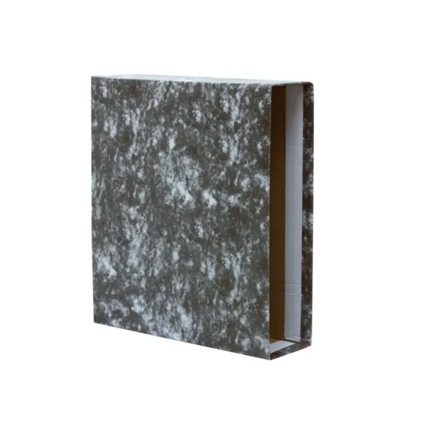Copertina per raccoglitore Bismark AZ Folio - Cartone foderato - Nero screziato - immagine 1