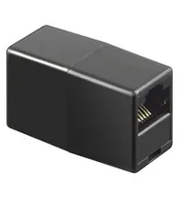 Accoppiatore Telefonico 2 Connettori Rj45 - 8P8C Femmina/Femmina Colore Nero - immagine 1