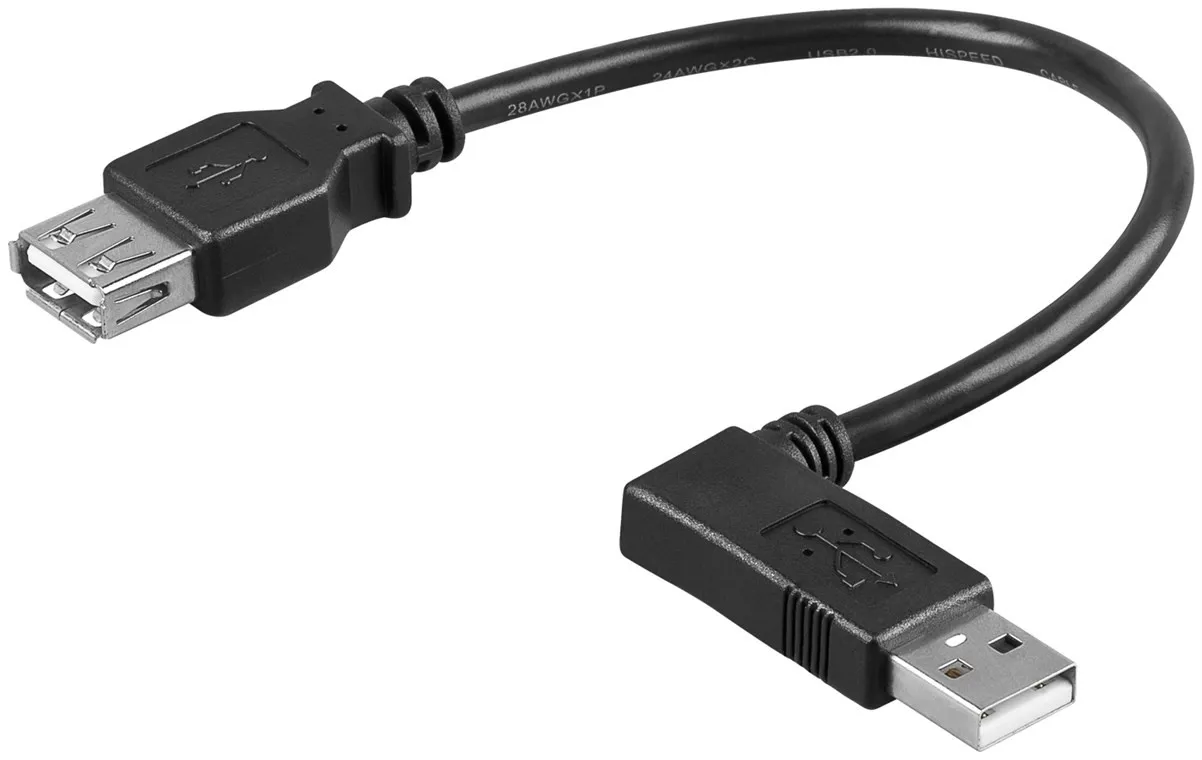 Cavo Cm 30 Usb 2.0 Maschio 90°/Femmina - immagine 1