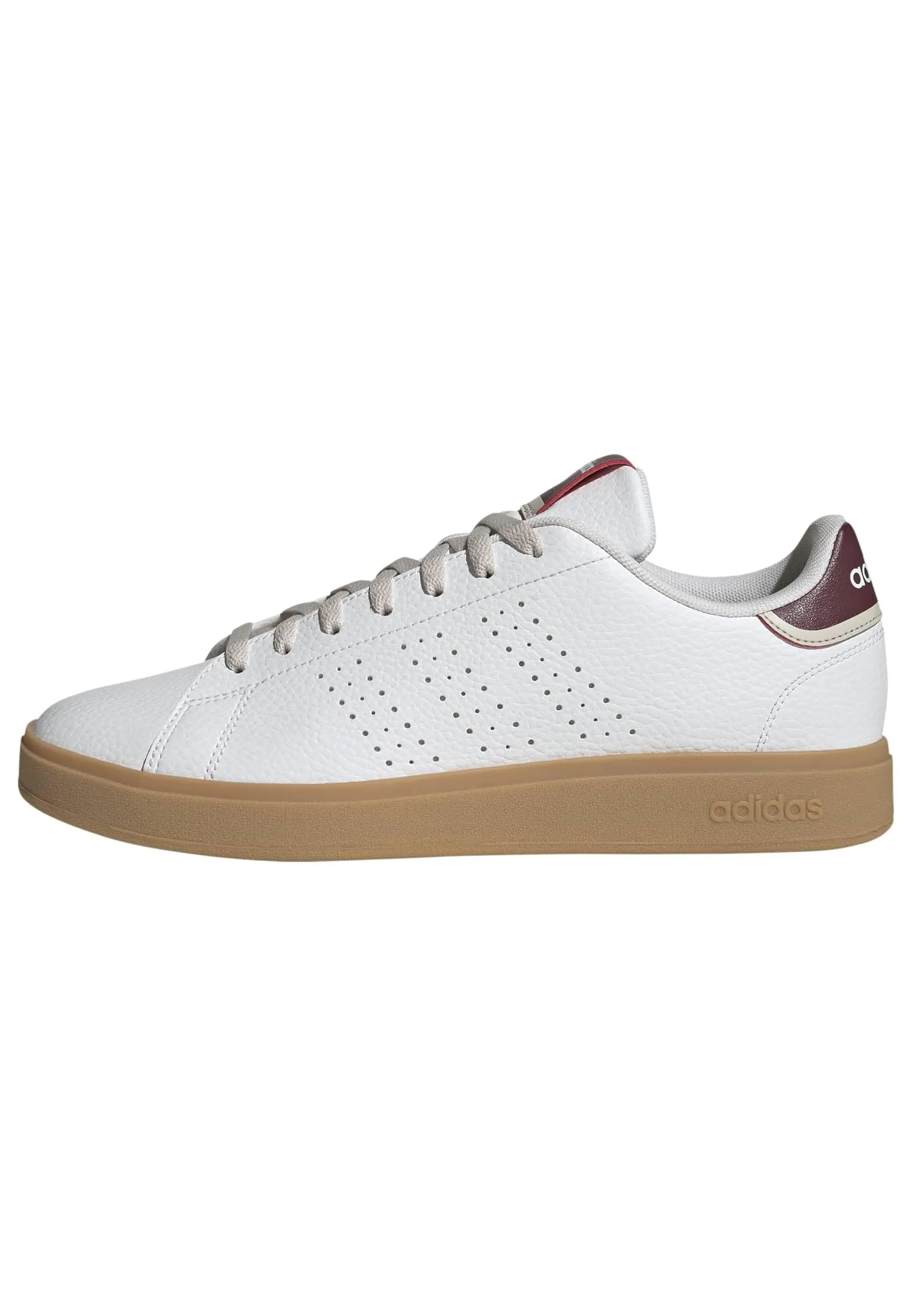 adidas Uomo Advantage Base 2.0 Shoes, Ftwr White/Ftwr White/Shadow Red, 45 1/3 EU - immagine 1
