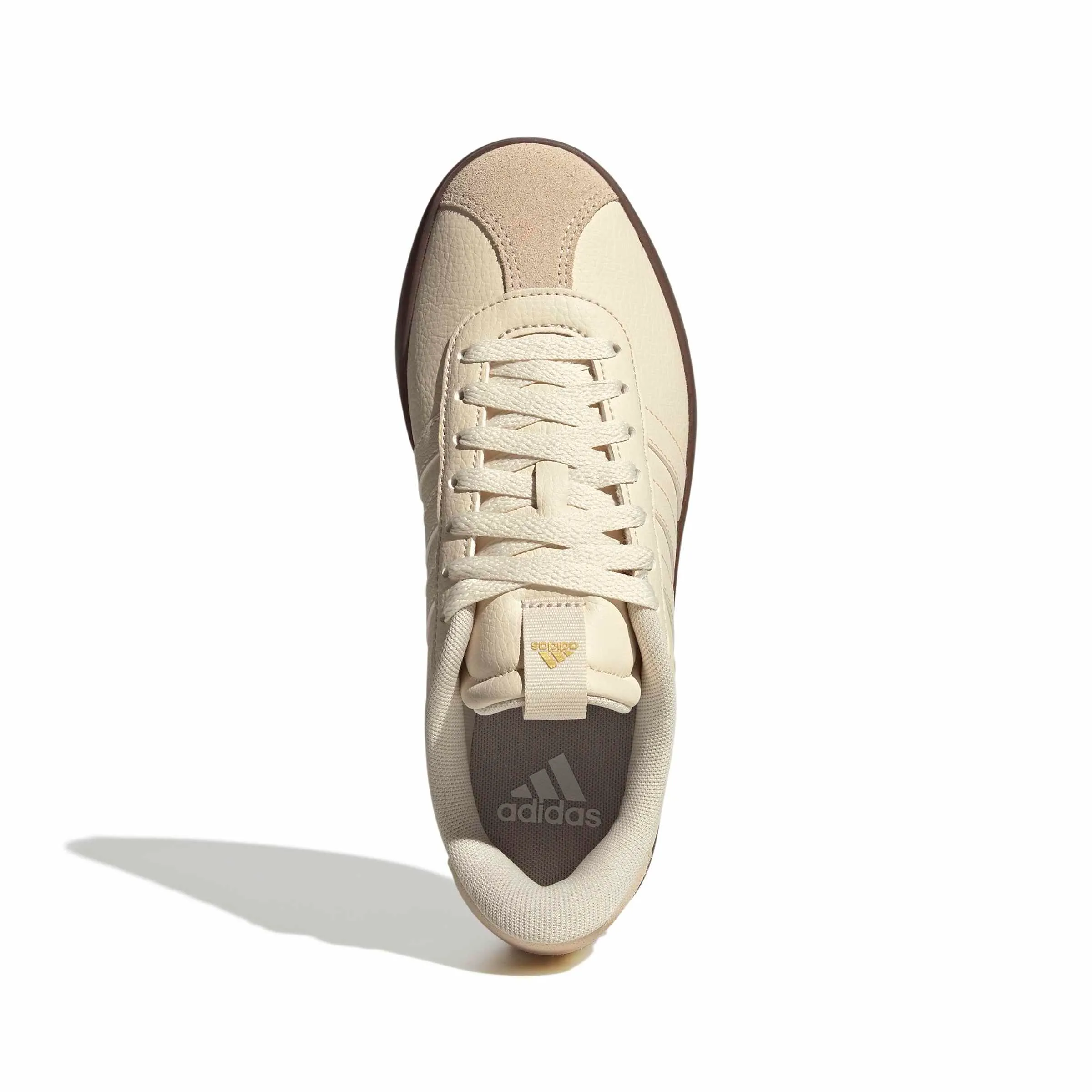 adidas Donna VL Court 3.0 Shoes, Wonder White/Wonder White/Gold Met., 37 1/3 EU - immagine 7