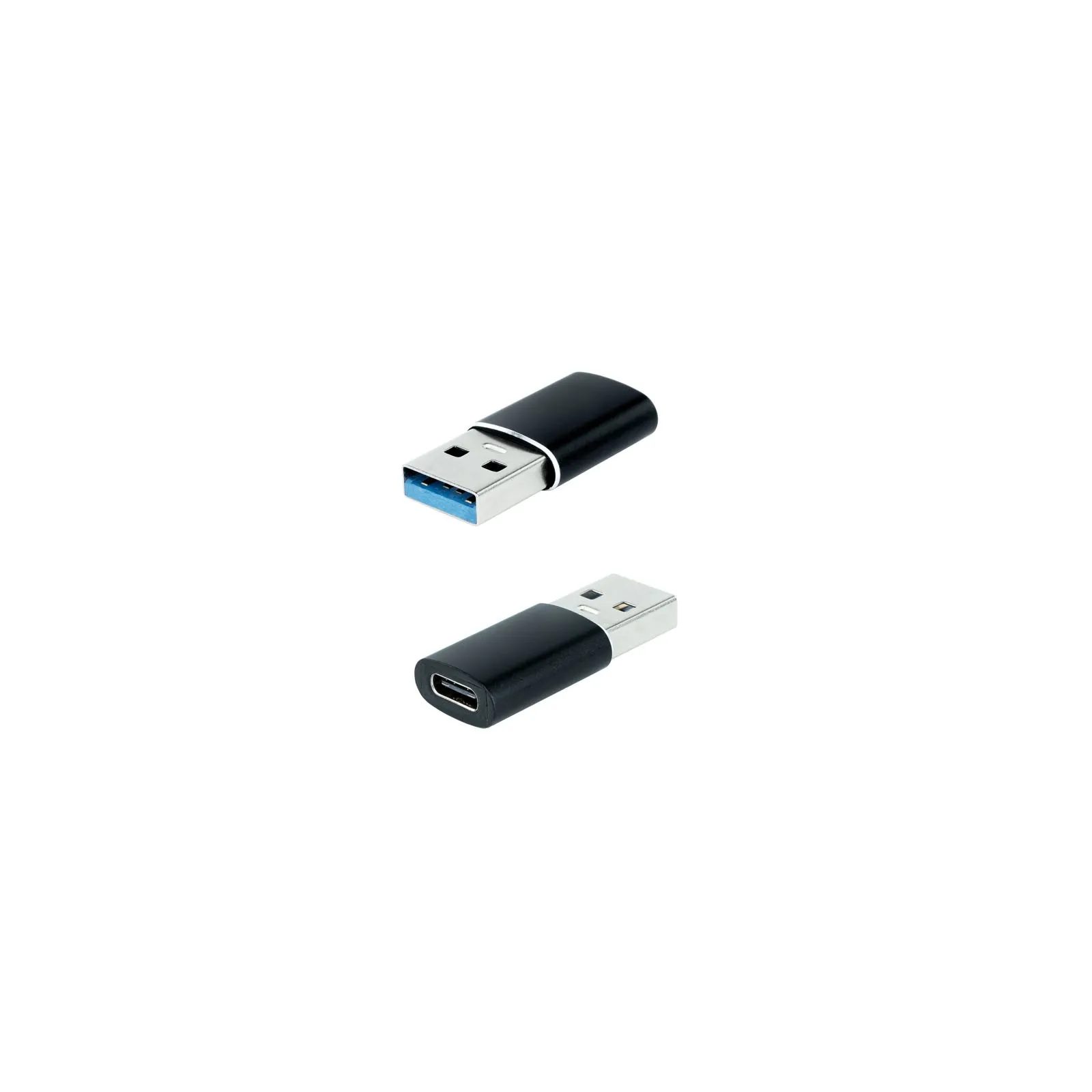 Nanocable 10.02.0012 adattatore per inversione del genere dei cavi USB C USB A Nero - immagine 1