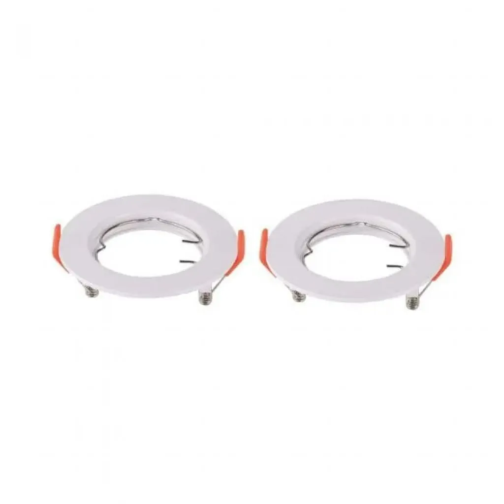 V-TAC Portafaretto LED da Incasso Rotondo GU10 *2 Colore Bianco - immagine 1