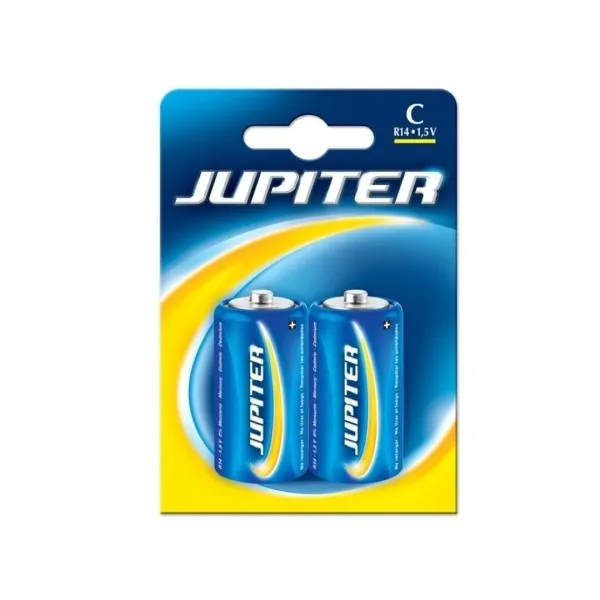 Confezione da 2 batterie saline Jupiter C R14 - Batterie saline per dispositivi a basso consumo - immagine 1