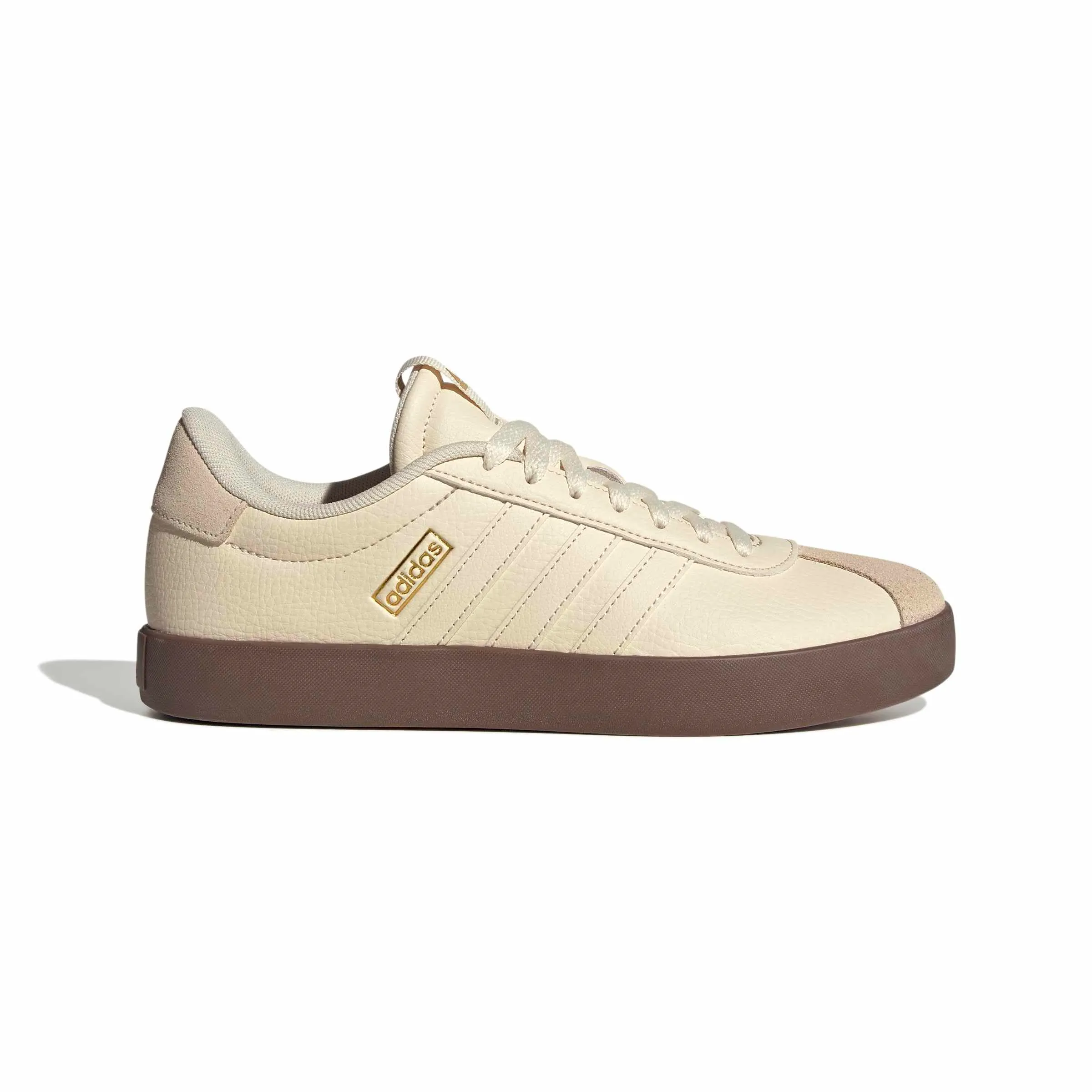 adidas Donna VL Court 3.0 Shoes, Wonder White/Wonder White/Gold Met., 42 EU - immagine 2