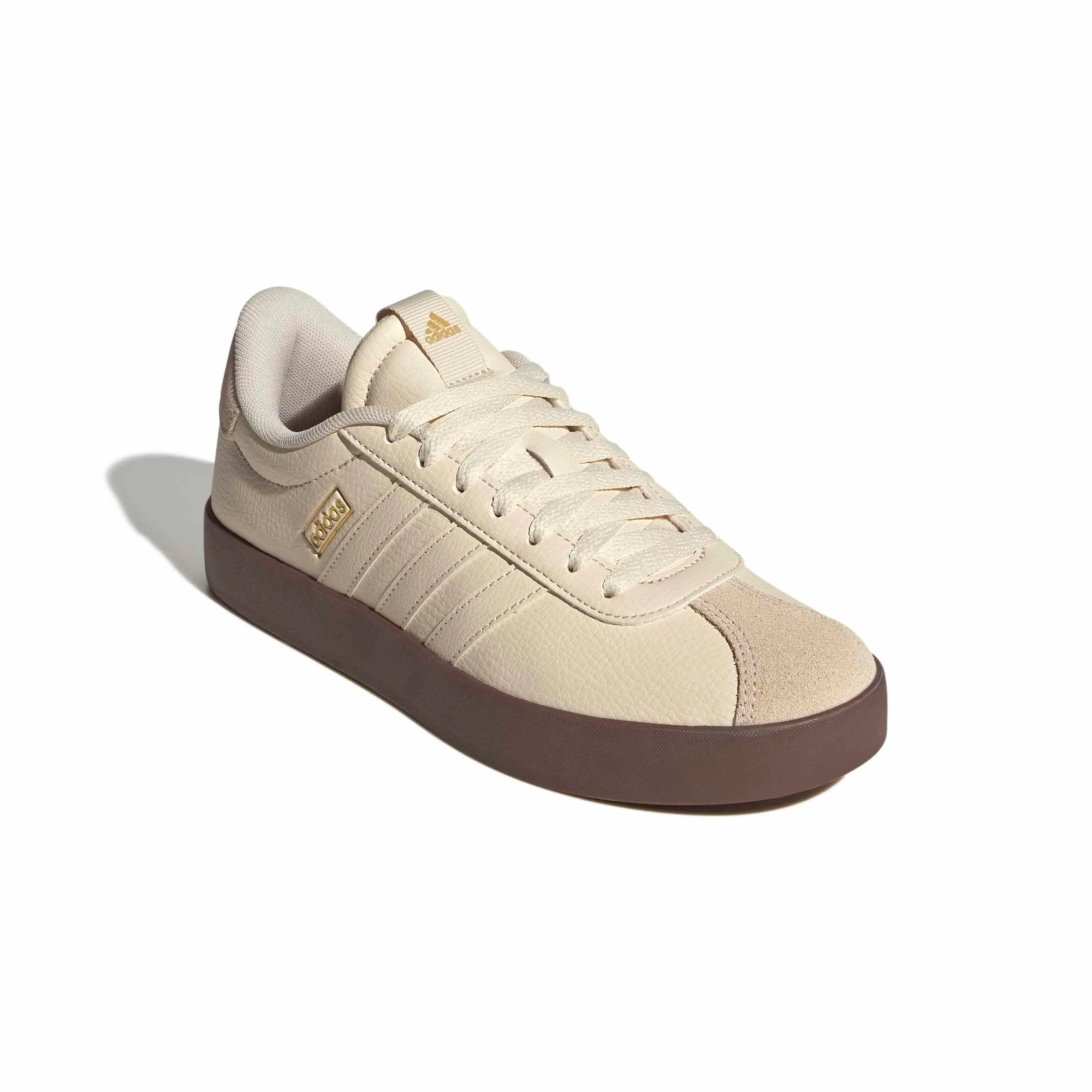 adidas Donna VL Court 3.0 Shoes, Wonder White/Wonder White/Gold Met., 42 EU - immagine 3