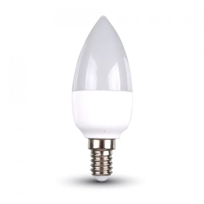 V-TAC VT-1855 Lampadina LED E14 5.5W Candela - 6400K Bianco freddo - SKU 42411 - immagine 1