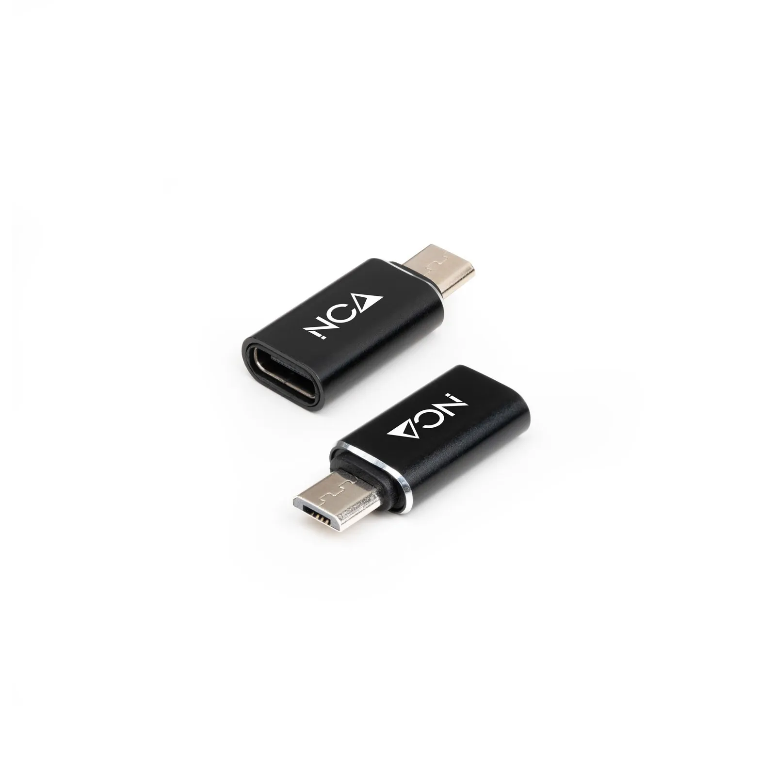 Nanocable 10.02.0014 adattatore per inversione del genere dei cavi Micro USB USB-C Nero - immagine 1