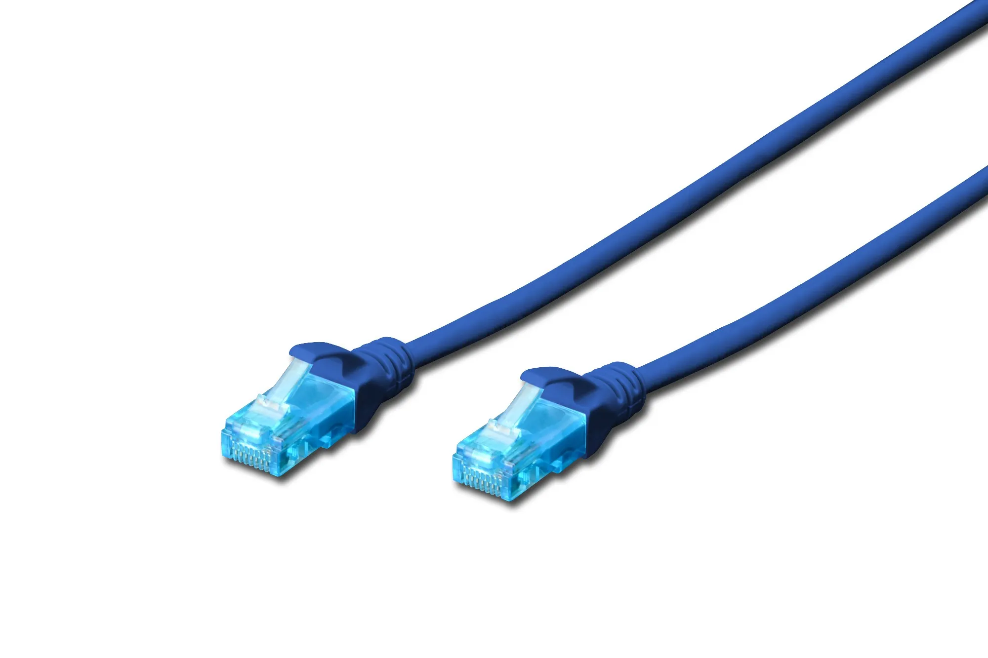 Cavo Rete Utp Cat. 5E Non Schermato - Lunghezza Mt. 1 - Colore Blu - immagine 1