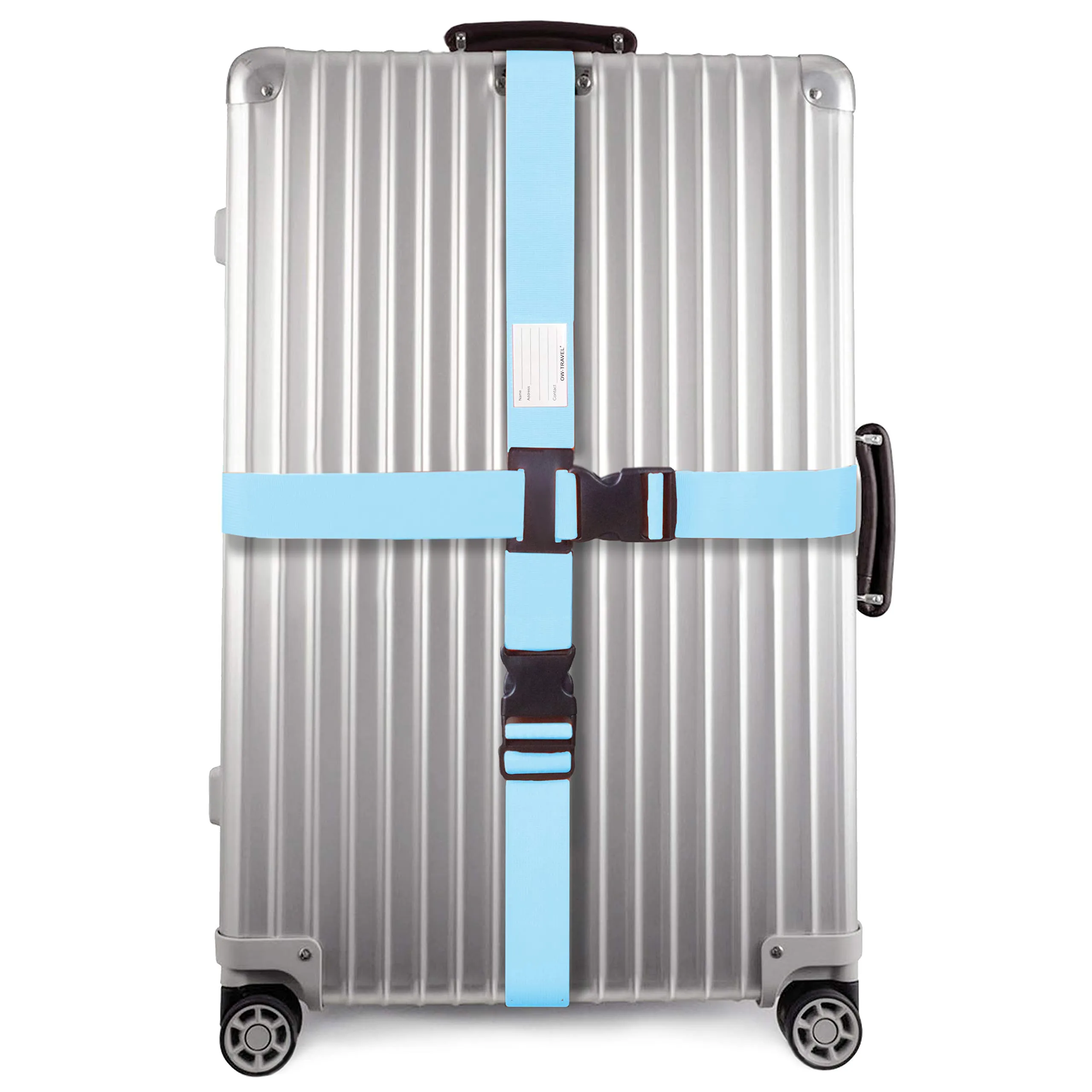 OW-Travel Cinghia per Valigia a Croce, Cintura Valigia per Bagagli, 1 Pz - immagine 1