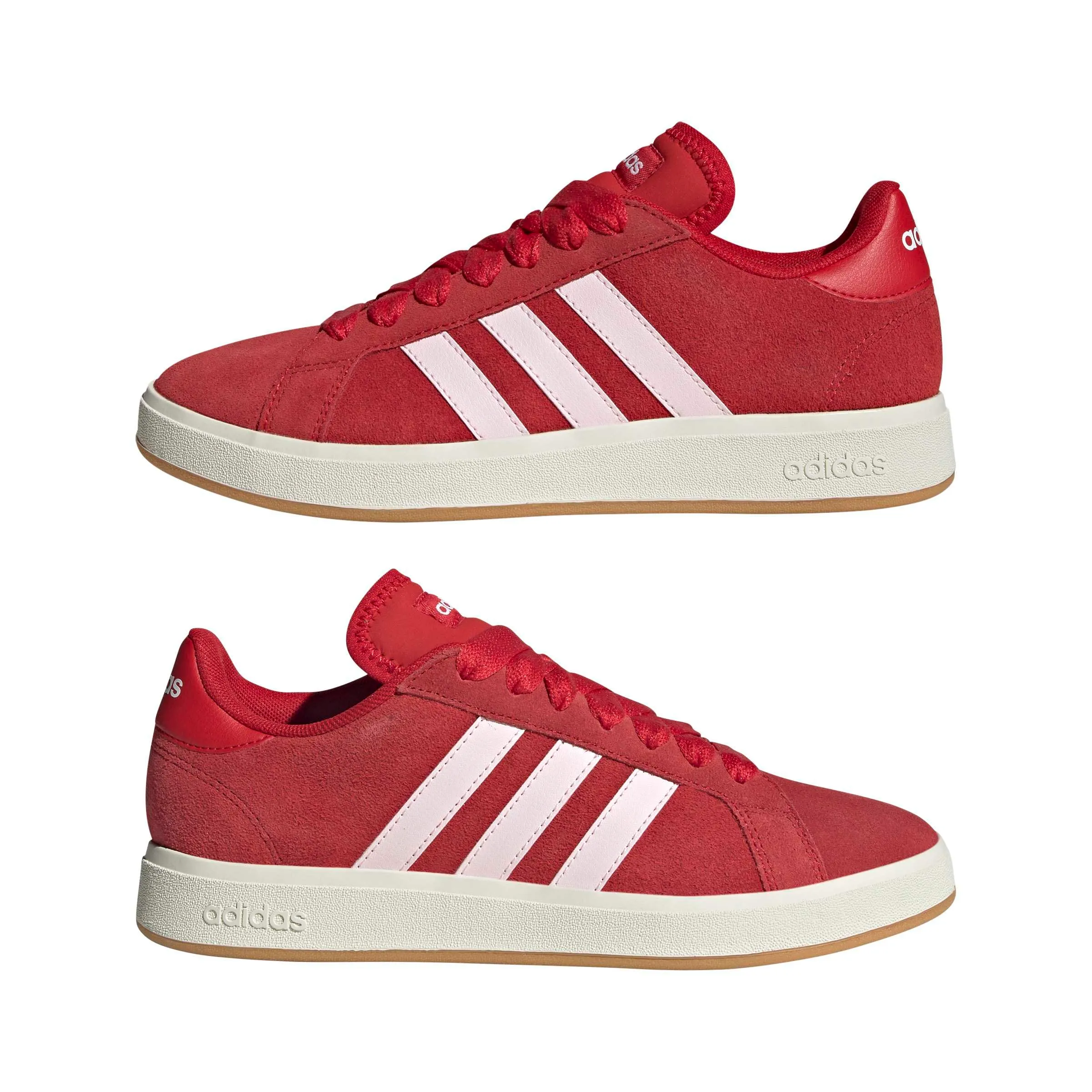 adidas Donna Grand Court Base 00s Shoes, Better Scarlet/Clear Pink/off White, 40 EU - immagine 6