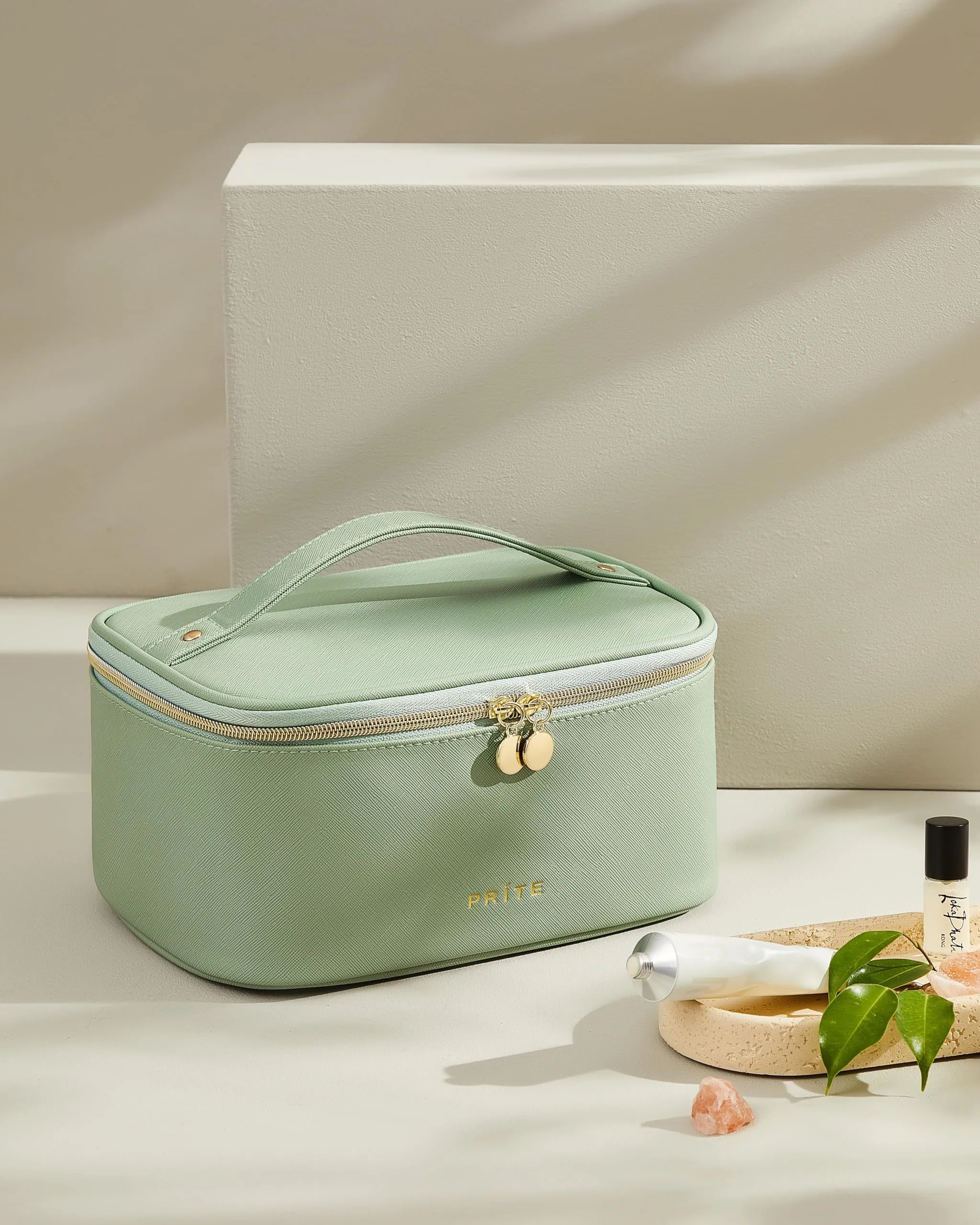 Prite Borsa Trucco Da Viaggio Femminile Con Scomparto Portapennelli - immagine 2