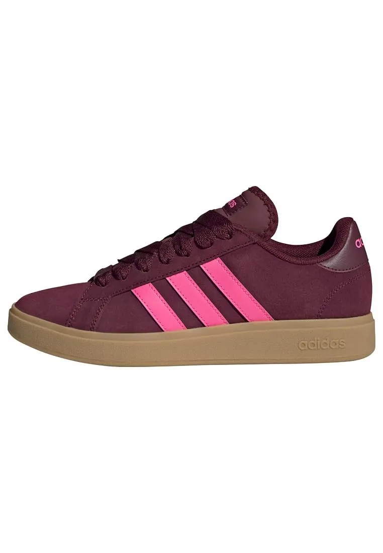 Adidas Donna Grand Court Base 00s Shoes, Shadow Red/Lucid Pink/Gum, 38 2/3 EU - immagine 1