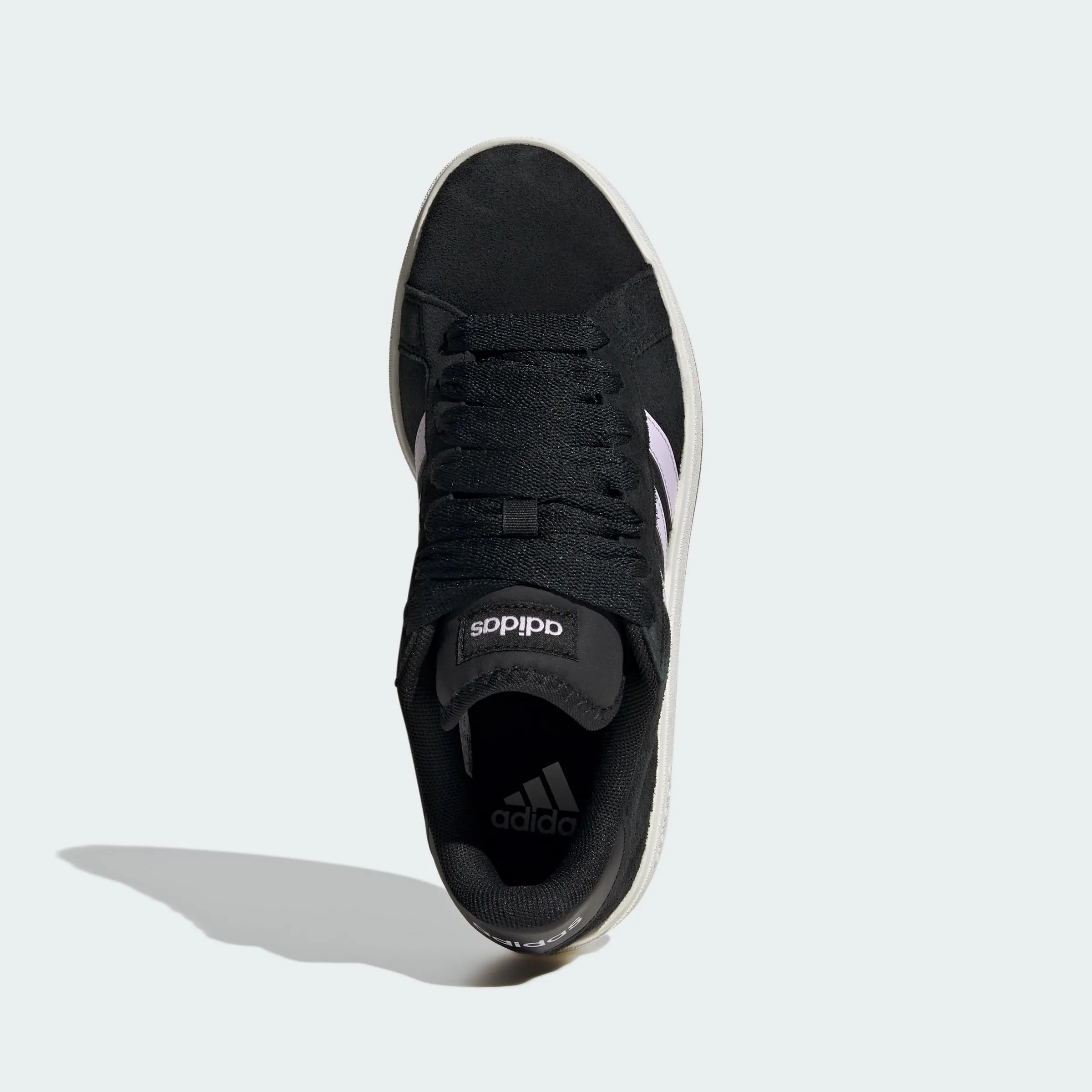 adidas Donna Grand Court Base 00S Shoes, Core Black/Ice Lavender/off White, 41 1/3 EU - immagine 5