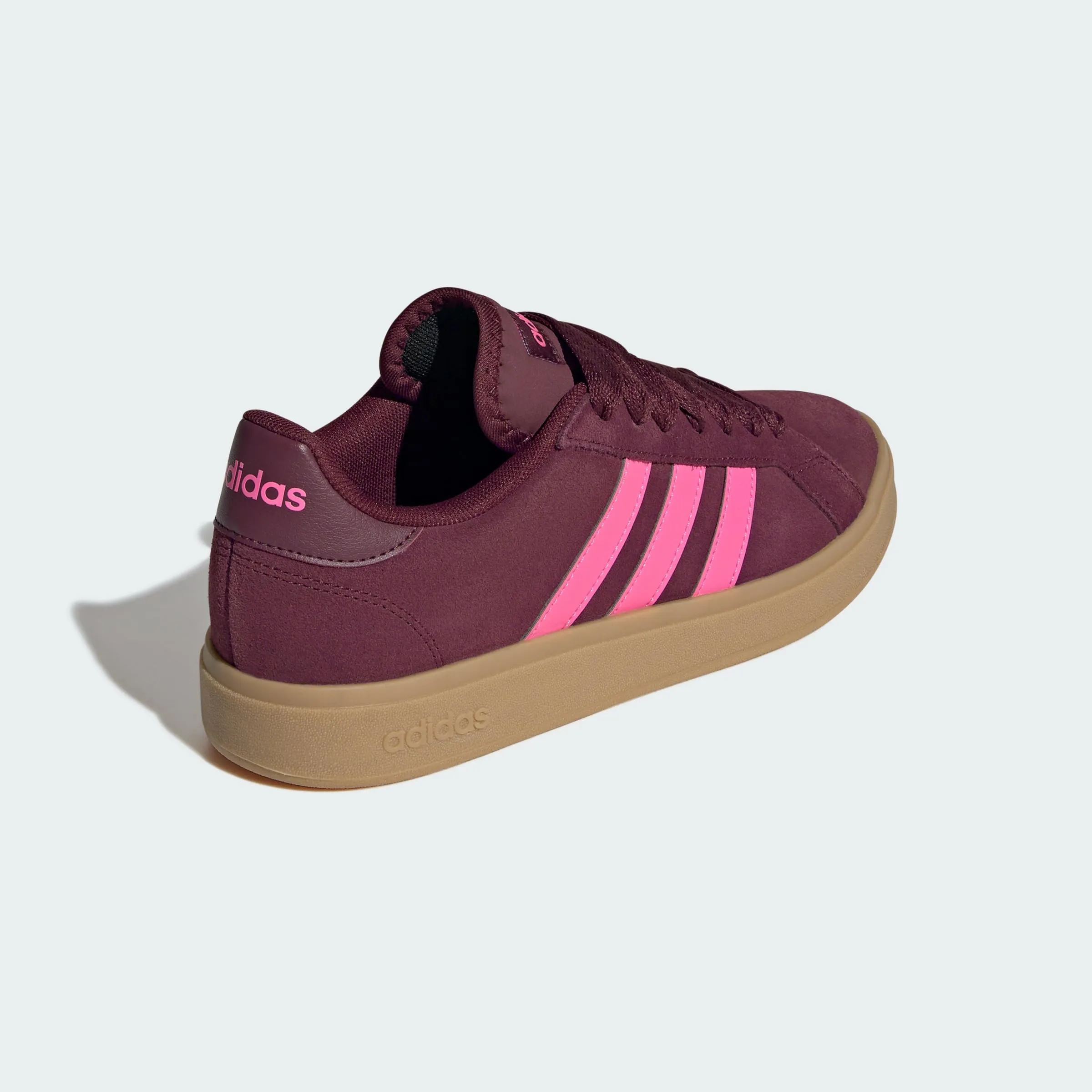 Adidas Donna Grand Court Base 00s Shoes, Shadow Red/Lucid Pink/Gum, 39 1/3 EU - immagine 8