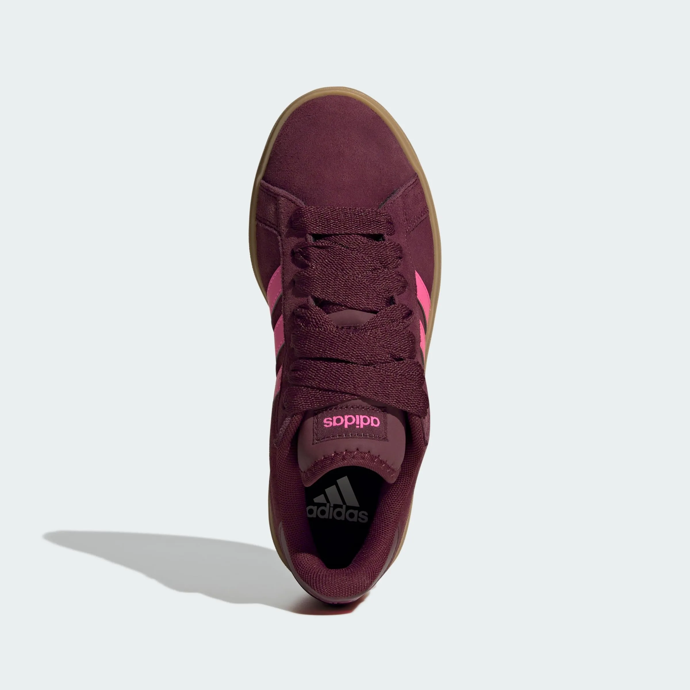 Adidas Donna Grand Court Base 00s Shoes, Shadow Red/Lucid Pink/Gum, 37 1/3 EU - immagine 5