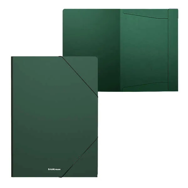Cartella portadocumenti Erichkrause Matt Classic A4 con patta - In polipropilene - Verde - immagine 1