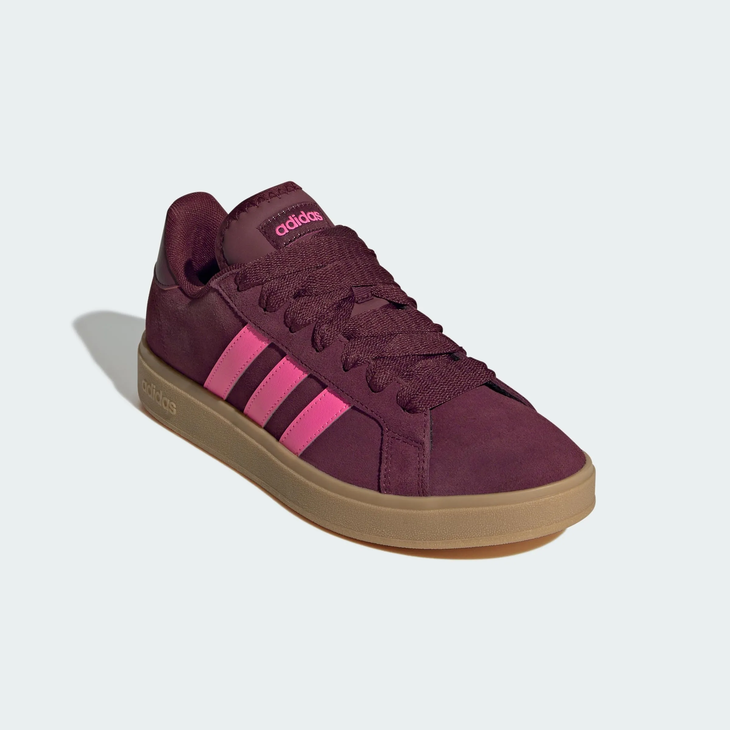 Adidas Donna Grand Court Base 00s Shoes, Shadow Red/Lucid Pink/Gum, 36 EU - immagine 7