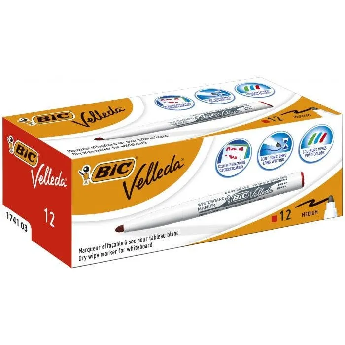 BIC 9581691 evidenziatore 12 pz Punta sottile Rosso - immagine 1