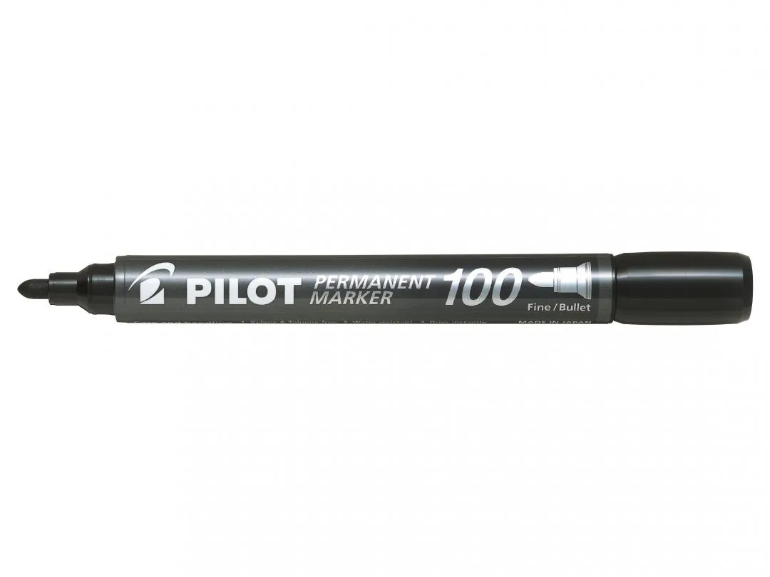 Pilot Permanent Marker 100 Nero - immagine 1