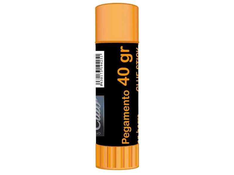 Colla stick adesiva solida Ingraf 40 g - Senza solventi - Facile applicazione - Ideale per ufficio casa e scuola - Colore trasparente - immagine 1