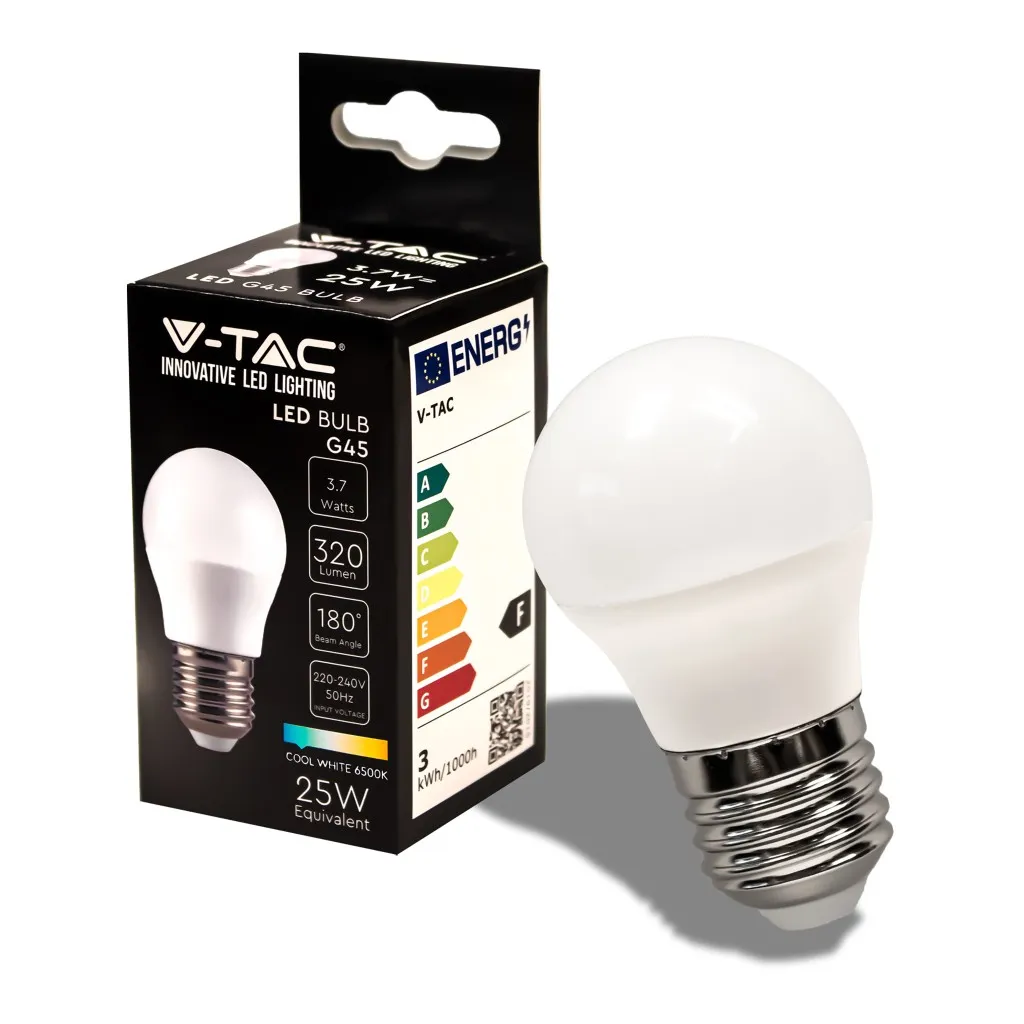 V-TAC Lampadina LED E27 37W G45 6500K - immagine 1