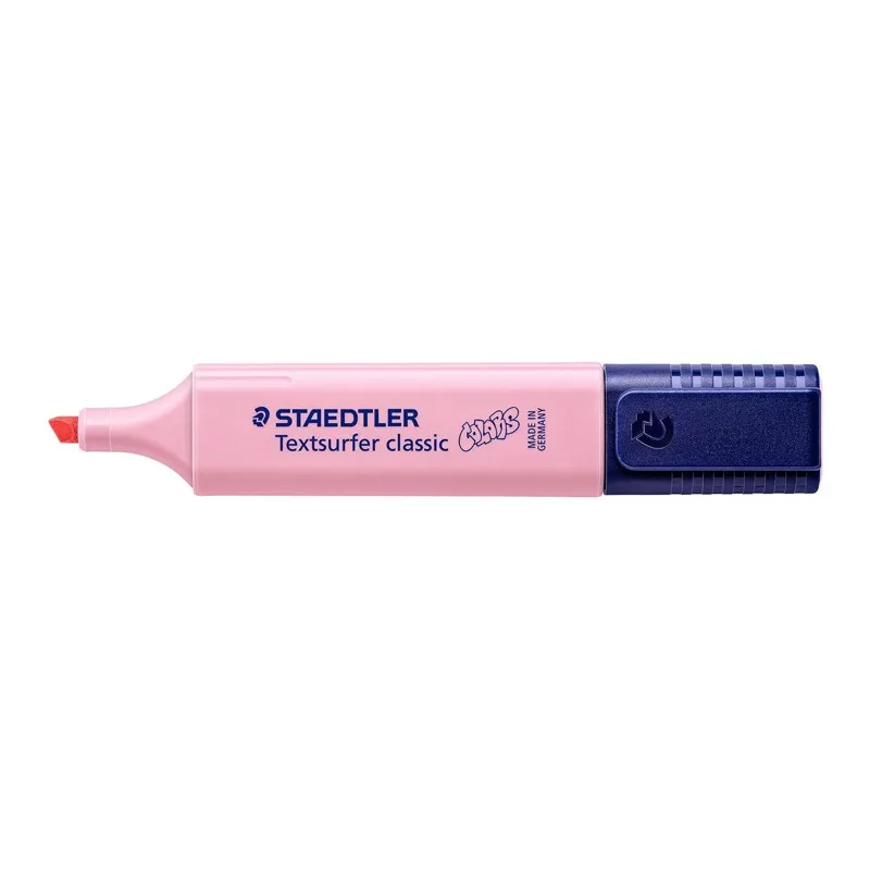 Staedtler Textsurfer Classic 364 Pastel Fluorescent Marker - Punta a scalpello - Linea 1 - 5 mm - Inchiostro a base d acqua - Colore carminio chiaro - immagine 1