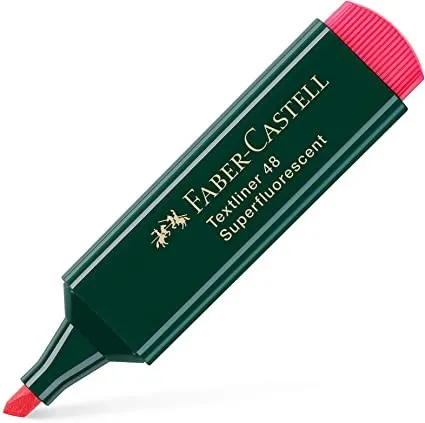 Faber-Castell 154821 evidenziatore 1 pz Punta smussata Rosso - immagine 1