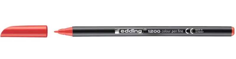Edding 1200 marcatore Fine Rosso 1 pz - immagine 1