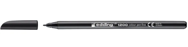 Edding 1200 marcatore Fine Nero 1 pz - immagine 1
