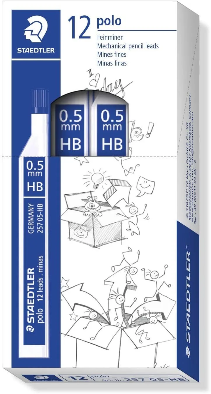 Staedtler Polo 257 Tubo di piombo in grafite - Graduazione HB - Corsa 05 mm - immagine 1